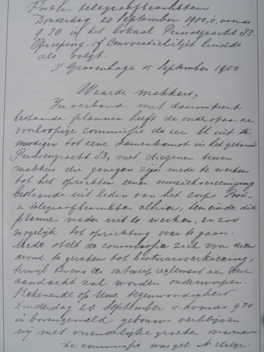 Oprichtingsbrief 15-9-1900